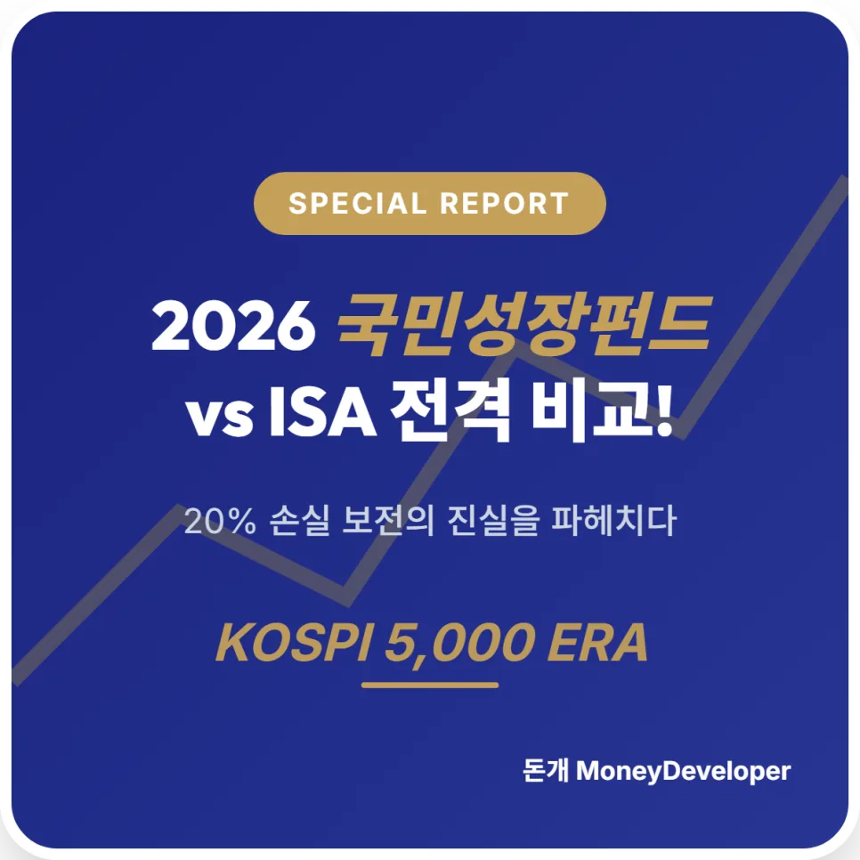 국민성장펀드 vs ISA 계좌: 2026년 세금 절약 비교 분석
