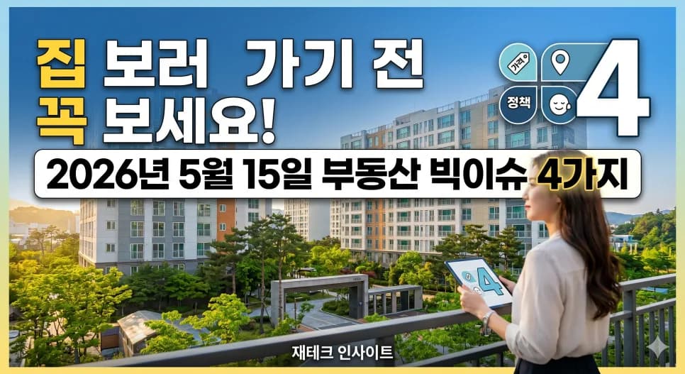 2026년 5월 부동산 시장: 집값 전망과 대출 규제 총정리