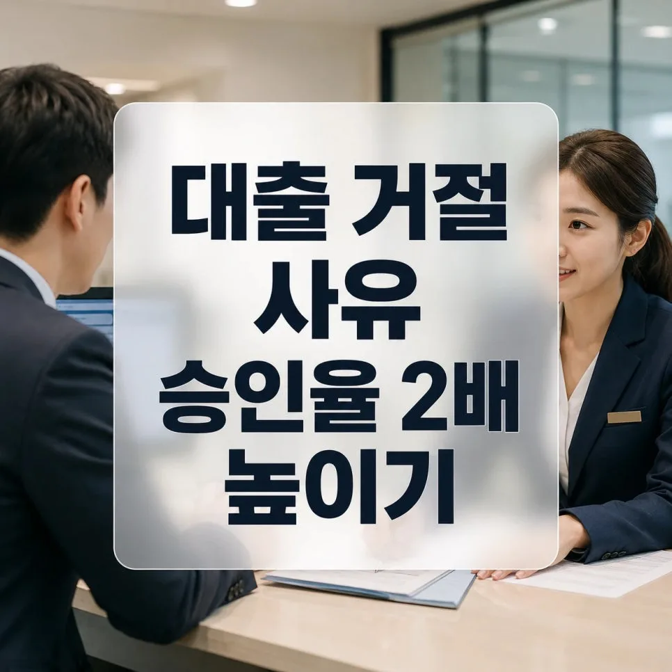 대출 거절 사유 2026: 1금융권 승인율 2배 높이는 실전 가이드