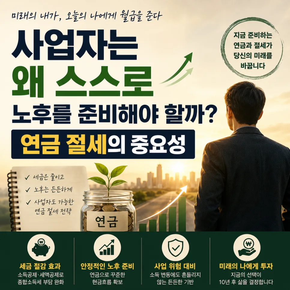 사업자 노후 준비: 연금 절세 전략 2026년 총정리