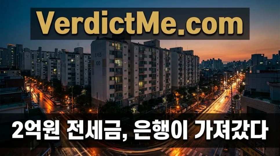 2억원 전세금 반토막? 임차권 vs 근저당, 2026년 판례 분석