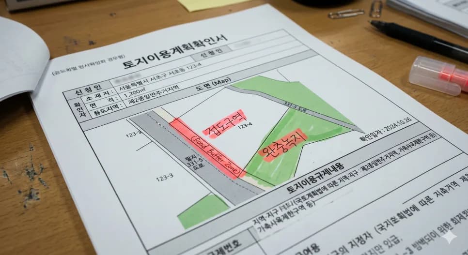 대로변 땅 함정 2026: 접도구역·완충녹지 피하는 법