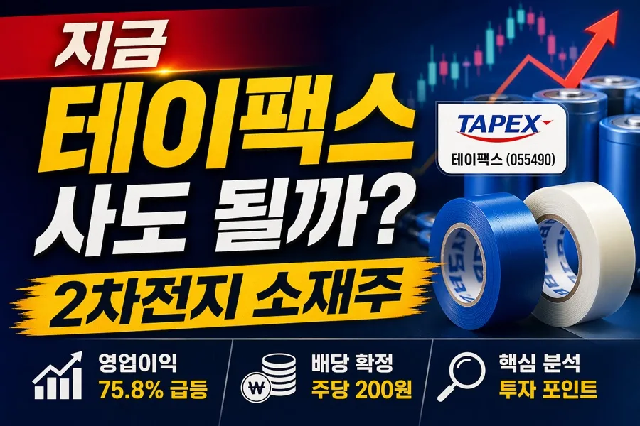 테이팩스 2026년 실적 전망: 2차전지 소재 수혜와 금융비용 변수 분석