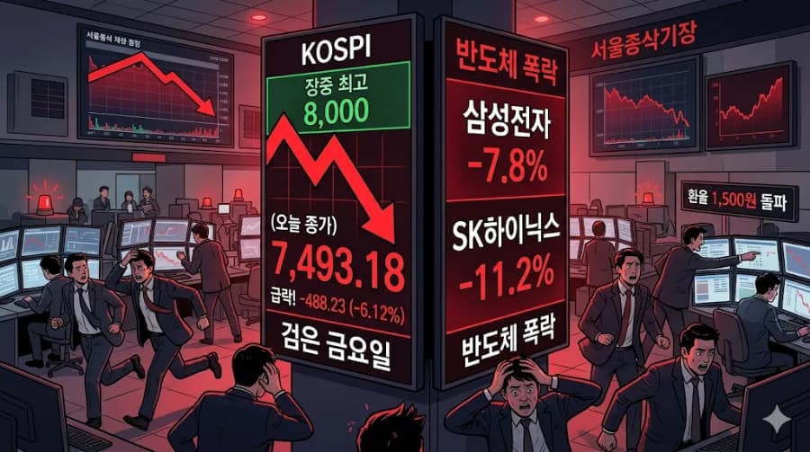 코스피 8000 돌파 후 폭락 원인 분석 2026: 삼성전자·하이닉스 전략