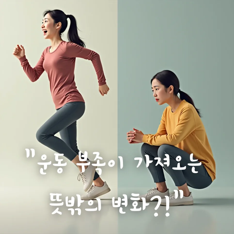 운동 부족, 피부·관절·식습관 망가지는 이유 2026년 총정리