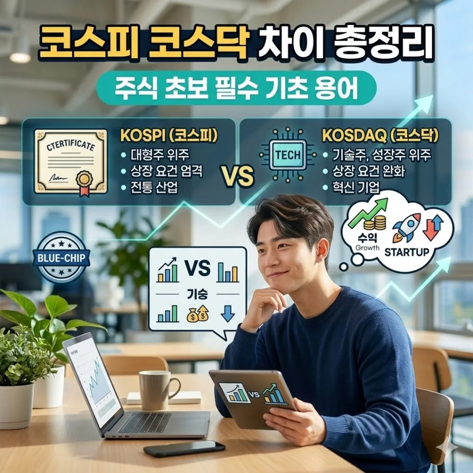 코스피 vs 코스닥 2026년 완벽 비교: 주식 초보 필독 가이드