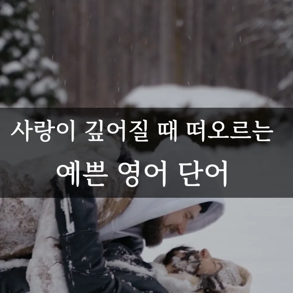 사랑이 깊어질 때 쓰는 영어 단어 15가지 (2026년 최신)