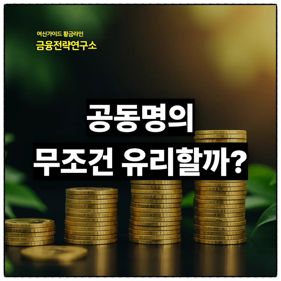 부부 공동명의 vs 단독명의, 대출 조건과 세금 차이 2026년 총정리