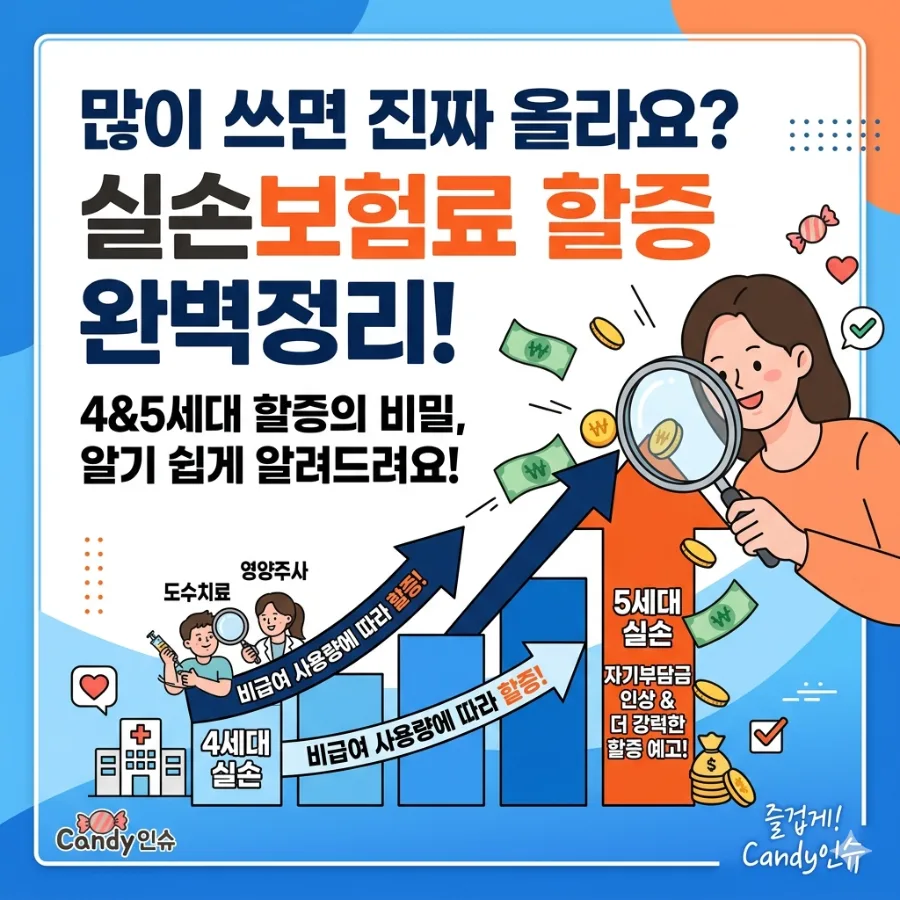 실손보험료 할증 이유 2026: 세대별 차이와 4세대 실제 사례 완벽 분석