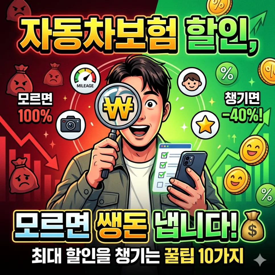 자동차보험 할인 조건 2026: 놓치기 쉬운 5가지 총정리
