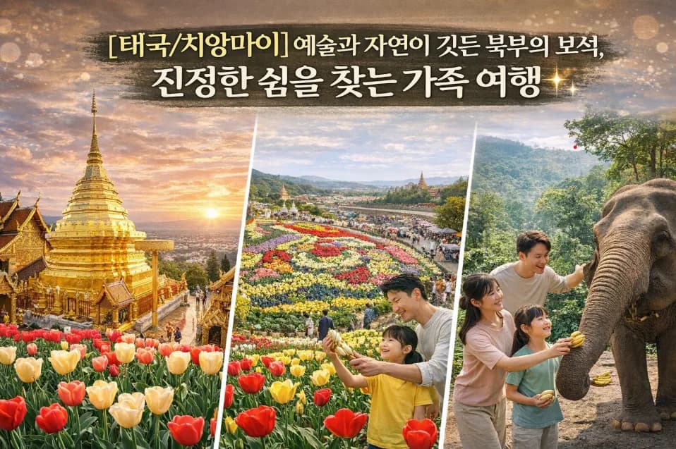 치앙마이 가족 여행 코스 2026: 쉼과 예술을 찾는 5곳 추천