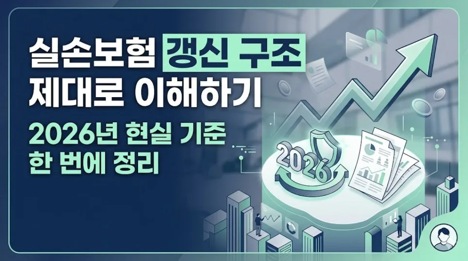 실손보험 갱신, 왜 오를까? 2026년 구조와 유지 전략 총정리