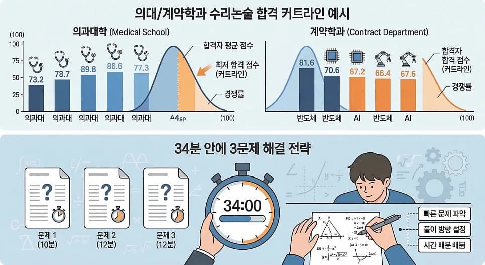 2027 의대/계약학과 수리논술 합격 전략: 3문제로 핵심 파악