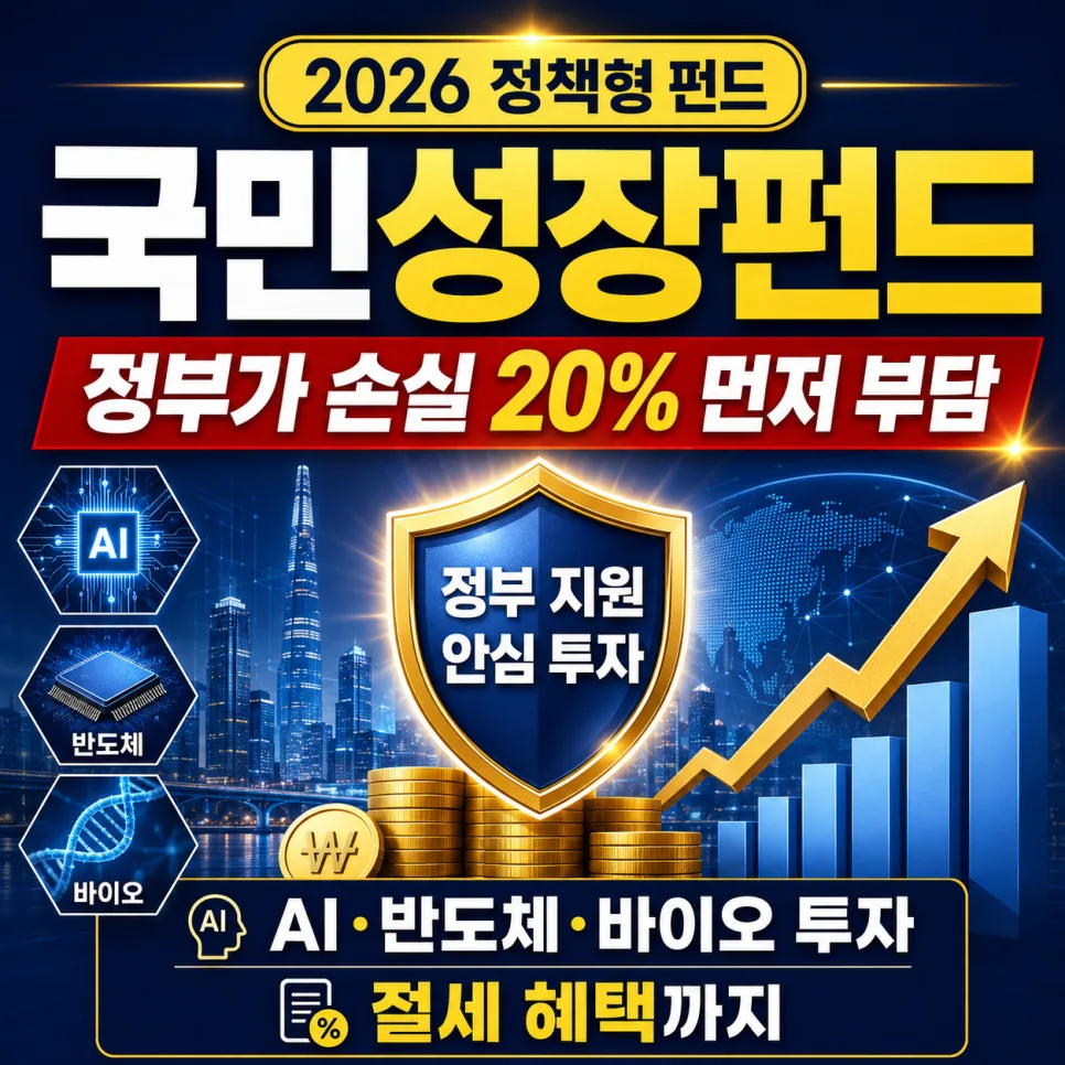 국민성장펀드 2026: 1800만원 소득공제 받는 법 총정리