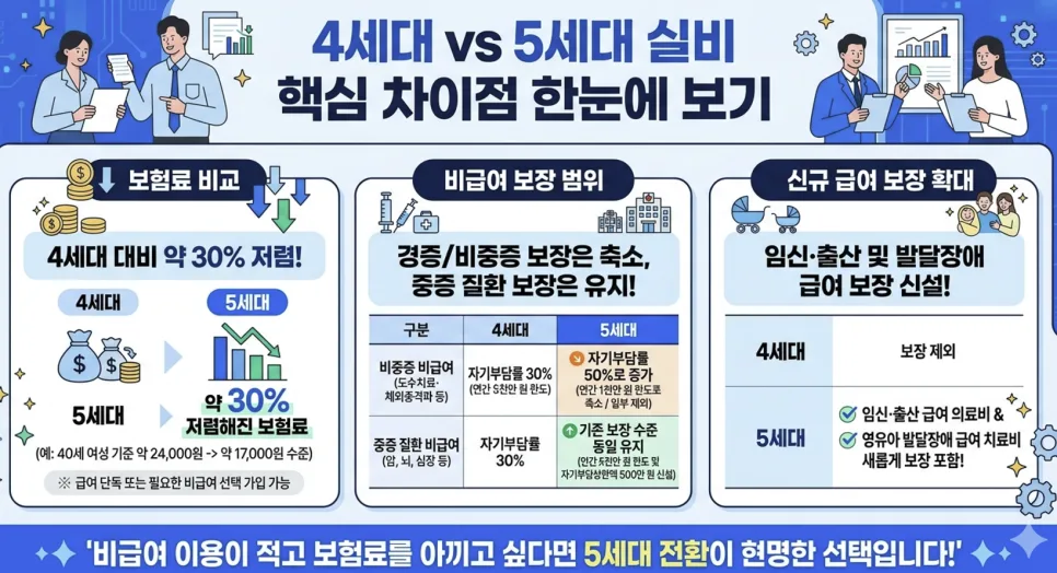 5세대 실비보험, 2026년 출시! 도수치료 보장 축소될까?