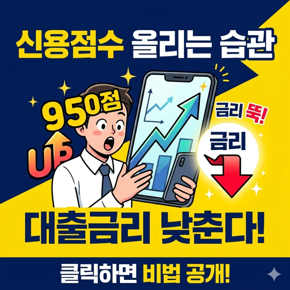 신용점수 관리 비법 2026: 대출 금리 낮추는 현실 습관 5가지