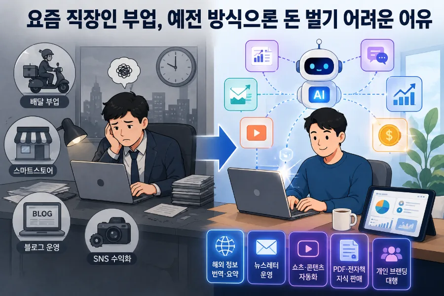 2026년 직장인 부업 트렌드: AI 활용 자동화 수익 창출 전략