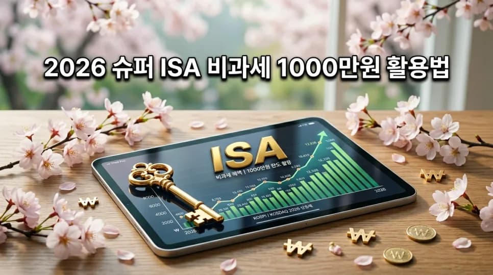 2026년 슈퍼 ISA, 비과세 1천만원 시대 개막! 혜택 총정리