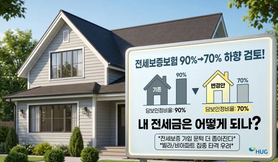 전세보증보험 가입 조건 2026년 70% 하향? 핵심 총정리