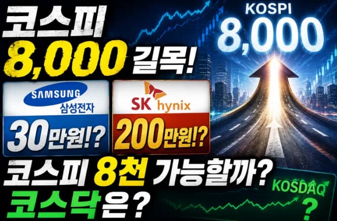 코스피 8000 시대 개막? 2026년 증시 전망과 투자 전략