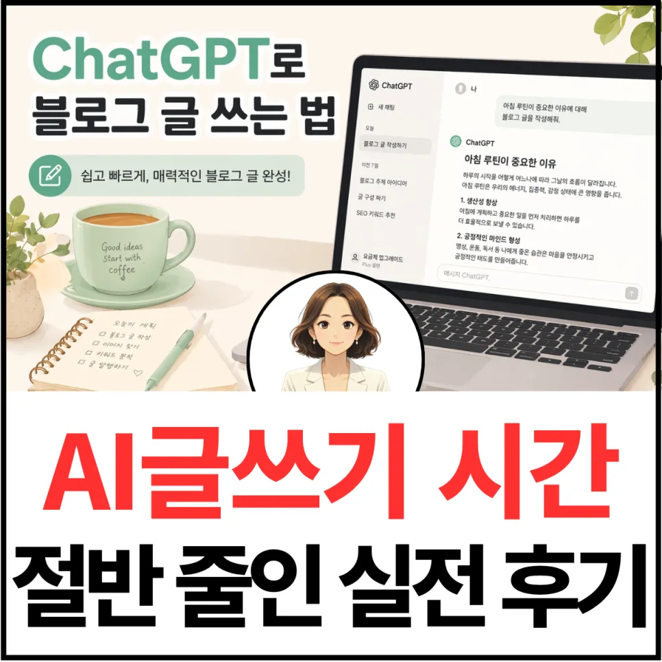 ChatGPT 블로그 글쓰기 2026: AI 활용 시간 절약 비법