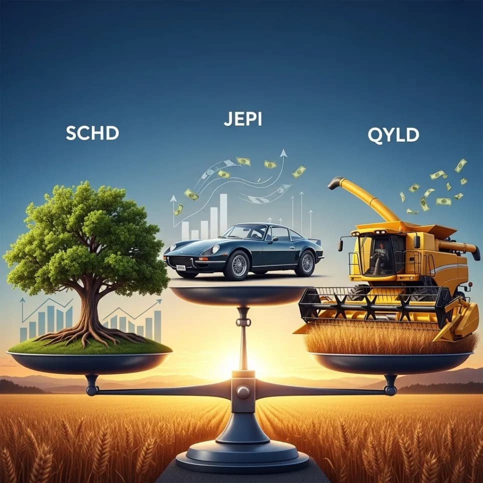 SCHD vs JEPI vs QYLD: 2026년 배당 ETF 선택 가이드