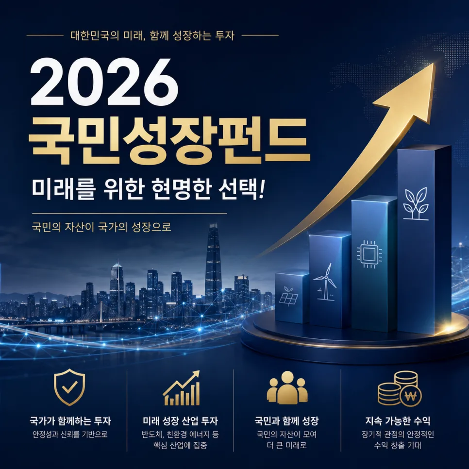 2026 국민성장펀드, 목돈 마련 꿈 현실로 만드는 방법 3가지