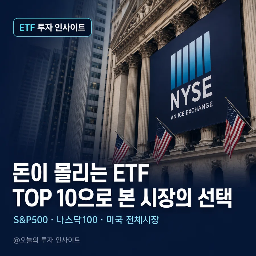2026년 가장 많이 투자된 ETF TOP 10: 자금 흐름 분석