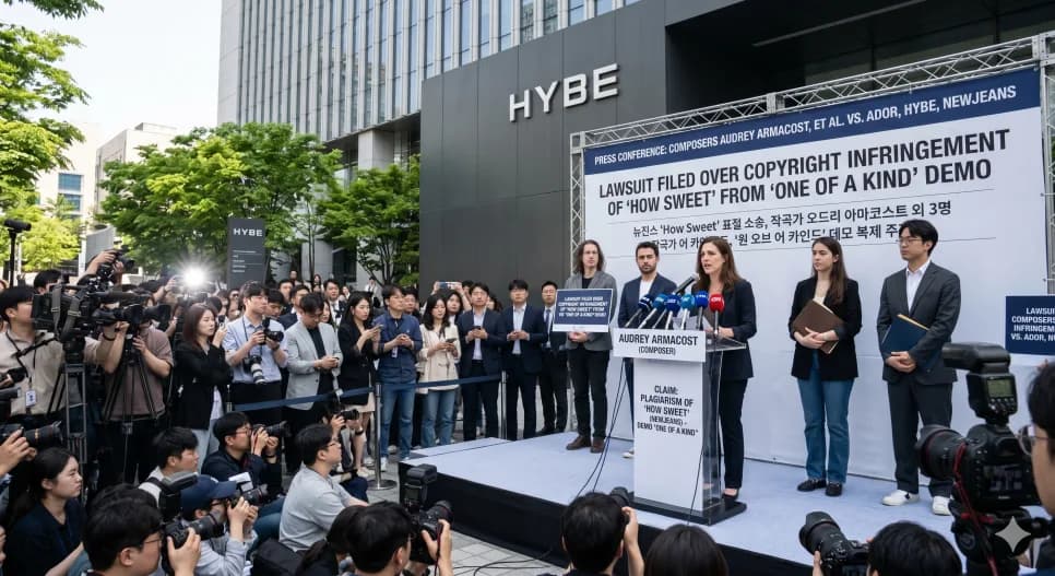 뉴진스 'How Sweet' 표절 의혹, 2026년 소송 진실은? 작곡가 주장 분석