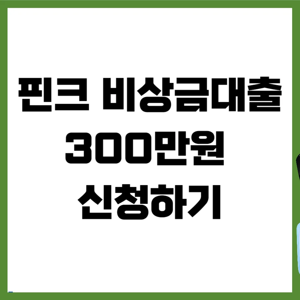 핀크 비상금대출 300만원 승인 조건 및 거절 시 대안 2026