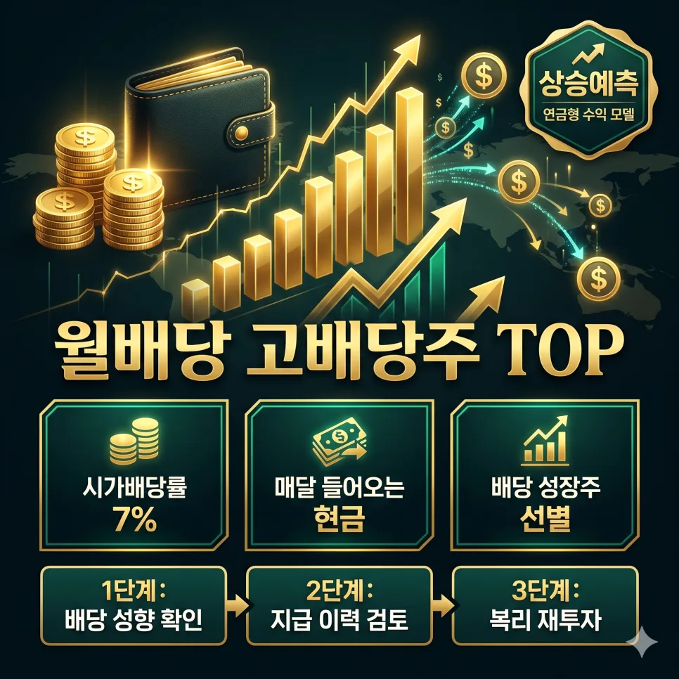 월배당 고배당주 순위와 ETF 비교: 2026년 현금 흐름 만드는 법