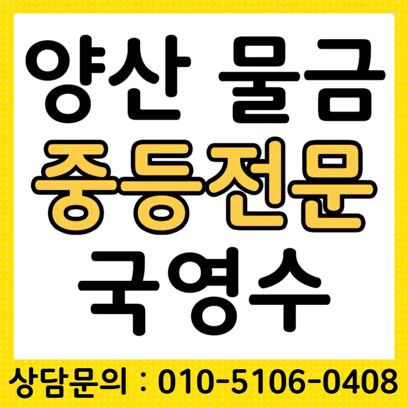 양산 물금 중학생 국영수 과외, 성적 향상 비결 2026
