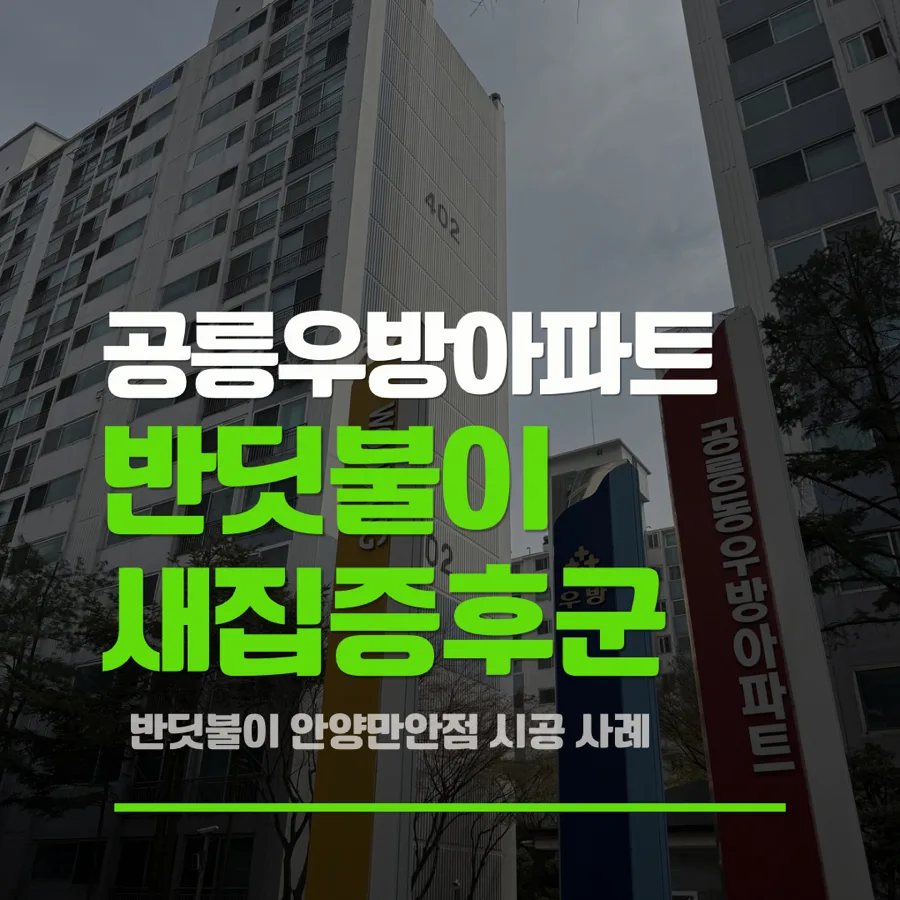 새집증후군 제거, 공릉우방아파트 입주 후에도 완벽하게 2026