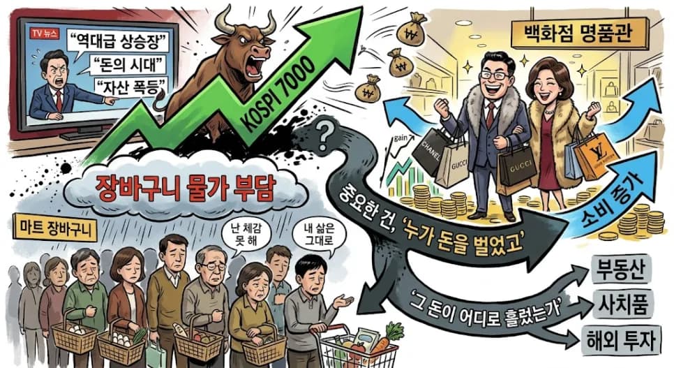 코스피 7000 시대, 명품만 웃는 이유: 경험자가 짚어드립니다 2026