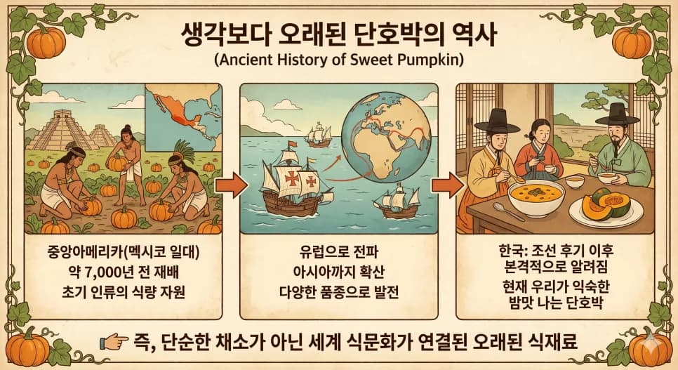 단호박 역사와 제철 활용법 2026: 유래부터 떡 레시피까지