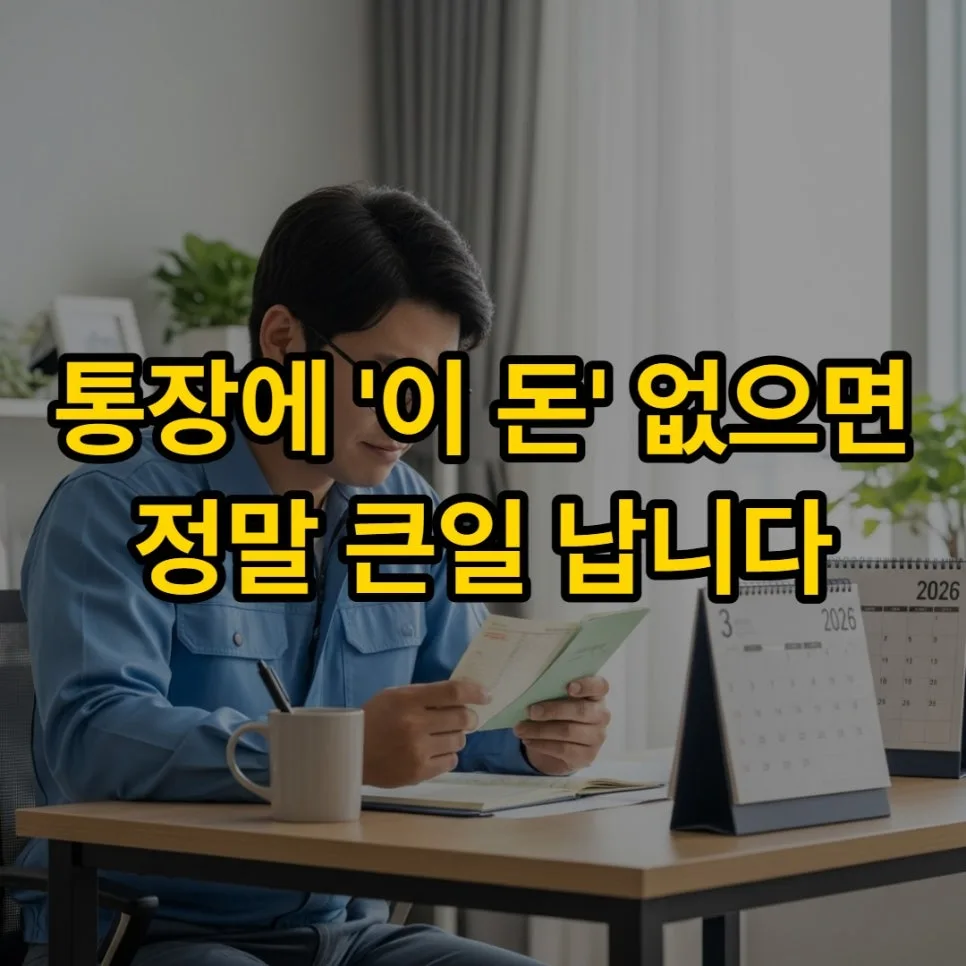 내 통장 비상금 100만원 만드는 법: 2026년 현실 플랜 완벽 분석