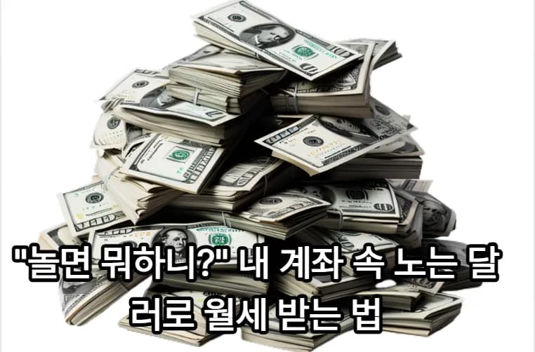 놀던 달러로 월세 받는 법: 안전한 초단기 투자 2026
