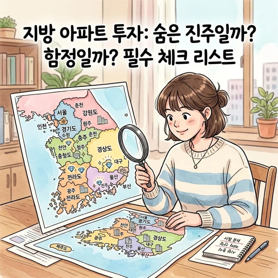 2026년 지방 알짜 아파트 투자, 실패 없는 3가지 전략