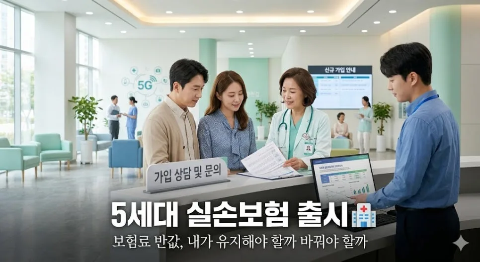 5세대 실손보험, 보험료 반값? 나에게 맞는 선택 2026